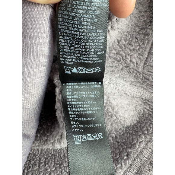 North Face Jacket Womens M Full Zip Sweater Knit Fleece Heather Lilac Purple - Picture 12 of 14